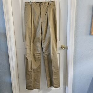 Steel City Garment Works Men's Khaki Work Pants Unhemmed Size 32 Waist